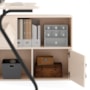 Escrivaninha Office em L Steel Off White – EJ Móveis