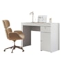 Escrivaninha Office Íris 1 Gaveta Branco Fosco - Mobler
