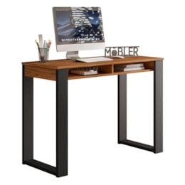 Escrivaninha Office Mega Cinamomo Mel/Preto - Mobler Escrivaninha Office Mega Cinamomo Mel/Preto - Mobler