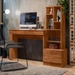 Escrivaninha Office Nina Cinamomo Mel - Mobler Escrivaninha Office Nina Cinamomo Mel - Mobler