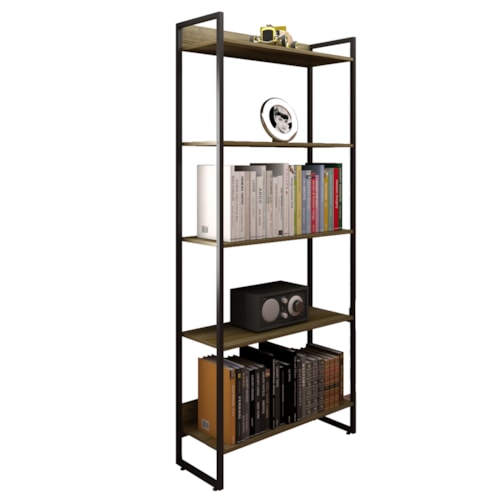 Estante 5 Prateleiras Office Industrial Nogal Málaga - PR Móveis