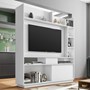 Estante Home Divisor de Ambientes Versus para TV até 50” Branco Velluto - PR Móveis