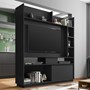 Estante Home Divisor de Ambientes Versus para TV até 50” Preto Velluto - PR Móveis
