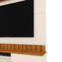Estante Home Florianópolis 175cm Off White/Canela para TV até 70” - Mobler