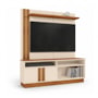 Estante Home Fortaleza Off White/Canela 160cm para TV até 60” - Mobler