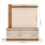Estante Home Fortaleza Off White/Canela 160cm para TV até 60” - Mobler