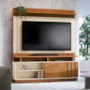 Estante Home Goiás 150cm Off White/Canela para TV até 55” - Mobler