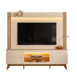 Estante Home Maceió Areia/Oasis para TV até 75” - Mobler
