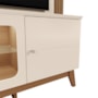 Estante Home Maceió Off White/Amêndoa para TV até 75” - Mobler