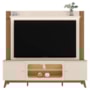 Estante Home Maceió Off White/Amêndoa para TV até 75” - Mobler