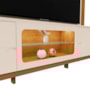 Estante Home Maceió Off White/Canela para TV até 75” - Mobler