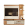 Estante Home Mariana Off White/Canela 180cm para TV até 55” - Mobler