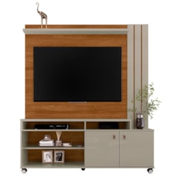 Estante Home Nevada 160cm Grigio Fosco/Cinamomo Mel para TV até 60” - Mobler Estante Home Nevada 160cm Grigio Fosco/Cinamomo Mel para TV até 60” - Mobler