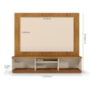 Estante Home Santos 201,2cm Off White/Canela para TV até 70” - Mobler