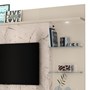 Estante Home Theater Alan Calacata/Off White para TV até 55” com Pés - Madetec