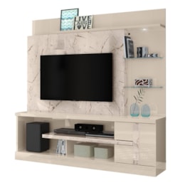 Estante Home Theater Alan Calacata/Off White para TV até 55” - Madetec Estante Home Theater Alan Calacata/Off White para TV até 55” - Madetec