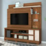 Estante Home Theater Alan Naturale/Off White para TV até 55” com Pés - Madetec