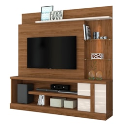 Estante Home Theater Alan Naturale/Off White para TV até 55” - Madetec Estante Home Theater Alan Naturale/Off White para TV até 55” - Madetec