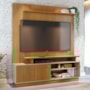 Estante Home Theater Ares Cumaru/Opala para TV até 75” - Madetec