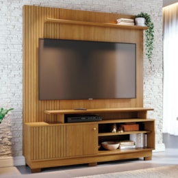Estante Home Theater Ares Cumaru para TV até 65” com Pés - Madetec