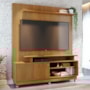 Estante Home Theater Ares Cumaru para TV até 75” com Rodízios - Madetec
