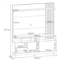Estante Home Theater Artheo Castanho/Off White para TV até 55” - HB Móveis