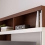 Estante Home Theater Belaya Nogueira Real/Off White Matte para TV até 65” - Colibri 