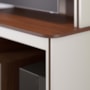 Estante Home Theater Belaya Nogueira Real/Off White Matte para TV até 65” - Colibri 