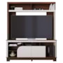 Estante Home Theater Belaya Nogueira Real/Off White Matte para TV até 65” - Colibri 