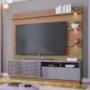 Estante Home Theater Campeche Freijó/Cinza Fosco para TV de 70” - Colibri