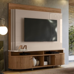 Estante Home Theater Daytona Fendi/Naturale para TV até 65” - Madetec