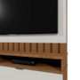 Estante Home Theater Diamantina Amêndoa/Off White para TV até 60” - Mobler