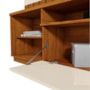 Estante Home Theater Diamantina Canela/Off White para TV até 60” - Mobler