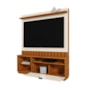 Estante Home Theater Diamantina Canela/Off White para TV até 60” - Mobler
