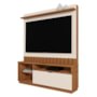 Estante Home Theater Diamantina Canela/Off White para TV até 60” - Mobler
