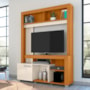 Estante Home Theater Flávia Cinamomo/Off White para TV até 50” - Madetec