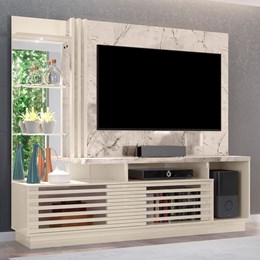 Estante Home Theater Frizz Plus Calacata/Off White para TV até 60” - Madetec