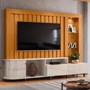 Estante Home Theater Le Mans Cinamomo/Off White para TV até 70” - Madetec 