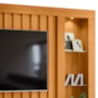 Estante Home Theater Le Mans Cinamomo/Off White para TV até 70” - Madetec 