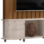 Estante Home Theater Le Mans Naturale/Off White para TV até 70” - Madetec