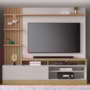 Estante Home Theater Maceió Freijó/Off White para TV até 65” - Colibri