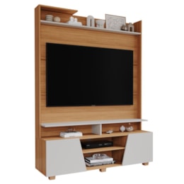 Estante Home Theater Master Nature/Off White para TV até 55” - Permóbili Estante Home Theater Master Nature/Off White para TV até 55” - Permóbili