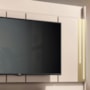 Estante Home Theater Montane Off White/Champanhe para TV até 75” - HB Móveis