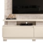 Estante Home Theater New Apolo Calacata/Off White para TV até 75” com Pés - Madetec