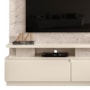 Estante Home Theater New Apolo Calacata/Off White para TV até 75” - Madetec