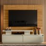 Estante Home Theater New Apolo Cumaru/Opala para TV até 75” - Madetec