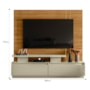 Estante Home Theater New Apolo Cumaru/Opala para TV até 75” - Madetec