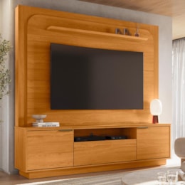 Estante Home Theater Nilo Cinamomo para TV até 75” - Madetec 