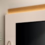 Estante Home Theater Nobre Off White/Cinamomo para TV até 85” - HB Móveis