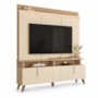 Estante Home Theater Petrópolis 1.8 Areia/Oasis para TV até 60” - Mobler